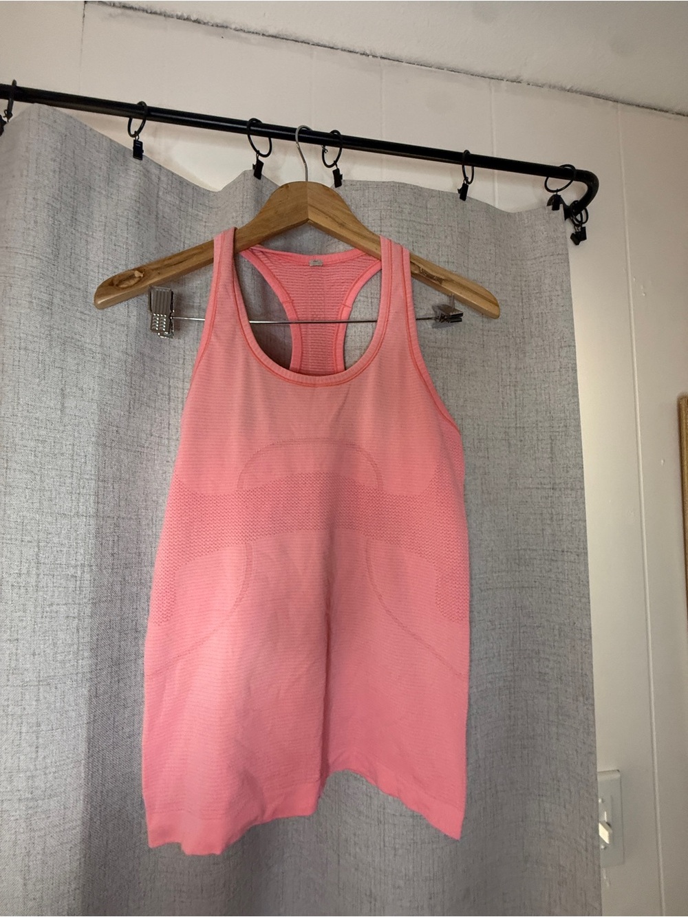 lululemon athletica coral  Pink Swifty Seamless Racerback Tank